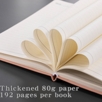 Agenda personnalisé avec logo pour la promotion scolaire 2027, format A5, 96 pages, couverture rigide en cuir PU, ensemble cadeau