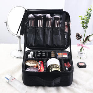 Organisateur de cosmétiques en tissu Oxford avec tiroirs, sac de rangement de maquillage portable de 6 à 10l pour la maison et les voyages, couleur unie - Product Image 3