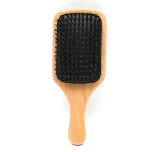 Electric <strong>Ladies</strong> Hair <strong>Comb</strong> Factory Direct All-Wool Air Bag <strong>Comb</strong> with Air Cushion Massage Wood Handle Special Design for Home Use - Product Image 5