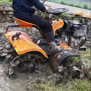 Mini Tractor <span class=keywords><strong>con</strong></span> Rotocultor, Herramientas Agrícolas para Campos Secos y Arrozales, Multimotocultor <span class=keywords><strong>con</strong></span> <span class=keywords><strong>Remolque</strong></span>, Cultivadores de Suelo - Product Image 6