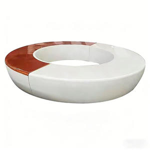 B61 Mobilier sur mesure en FRP et GRC, Chaise de loisirs, Siège pot de fleurs artistique pour centres commerciaux et hôtels, Tabouret de repos créatif, Fabricant de sièges pour bacs à arbres paysagers - Product Image 3