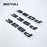 Emblème Chiffres Lettres ABS Noir Brillant GT 320i 320d 325i 325d 330i X-Drive pour BMW Série 3 E90 E46 F30, Autocollant de Logo de Coffre de Voiture
