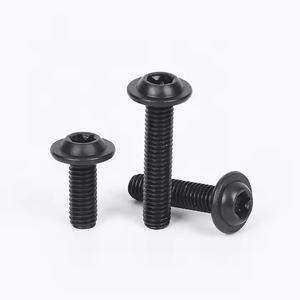 M3 M4 M5 M6 M8 ISO7380-2黒亜鉛メッキステンレス鋼304 Torxパンヘッドスクリュースタードライブボタンフランジヘッドマシンねじ - Product Image 2