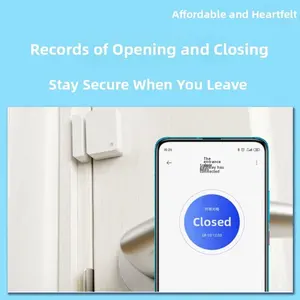 Capteur de porte/fenêtre 2, contrôle par application Smart Home, détection de l'état du commutateur de porte/fenêtre, détection de l'intensité lumineuse - Product Image 3