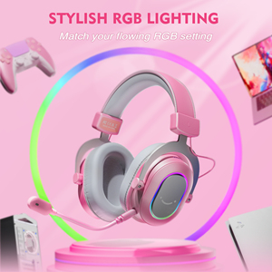 Casque <span class=keywords><strong>Fifine</strong></span> <span class=keywords><strong>H6</strong></span> Circum-auriculaire RGB <span class=keywords><strong>USB</strong></span> Filaire Casque Stéréo Surround 7.1 pour Jeux - Product Image 3
