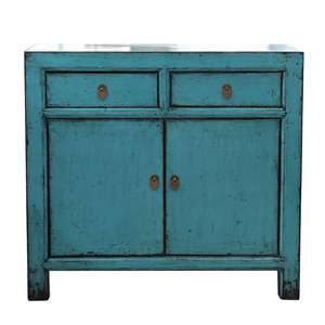 أثاث كلاسيكي عتيق عالي اللمعان خزانة جانبية من الخشب الصلب لوحة عتيقة صينية من جانسو - Product Image 3