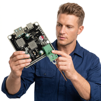 Placa Base para Servidor de Centro de Datos con Carga Inalámbrica de Alta Velocidad, Ensamblaje de PCB Multicapa HDI PCBA HRPCBA, Marca con 64GB de RAM, Completa