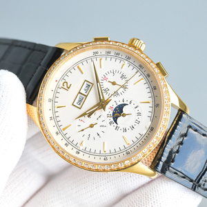 Reloj Mecánico Automático Cronógrafo de Calendario Perpetuo de Alta Calidad Deportivo de Lujo Personalizado con Visualización de Fase Lunar Unisex - Product Image 3