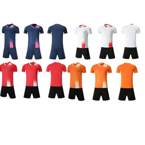 2025 conjunto de camisetas de fútbol personalizadas de fábrica 100% poliéster Logo impreso uniforme de fútbol hombres equipo deportes secado rápido manga corta - Product Image 4