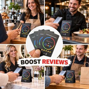 Etiqueta NFC Acrílica Personalizada para Mesa, Duradera e Imprimible, para Reseñas de Google, Pedidos en Restaurantes y Uso Comercial - Product Image 3