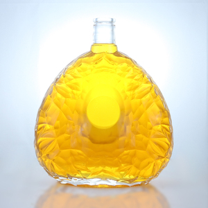 Botella de Licor de Vidrio Multifacética de Diseño Geométrico Nórdico Moderno, Botella Vacía para Whisky y Brandy, Envase de Vidrio de Alta Calidad para Licores - Product Image 2