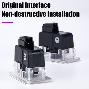 Led xe logo máy chiếu cửa chào đón ánh sáng nội thất tự động phụ kiện chiếu sáng cho Tesla mô hình 3 y x S Ma hiệu ứng bóng - Product Image 4