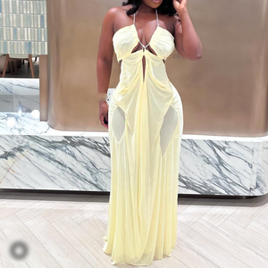 bridesmaid chiffon maxi dress A-Line Long Dusty Blue Chiffon Long Sleeves Bridesmaid Dress 2025