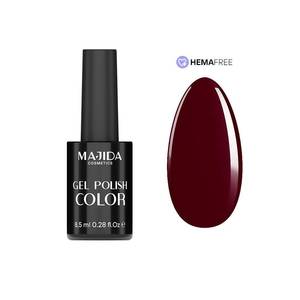 Vernis à ongles Majida Gel Polish Color 8,5 ml sans HEMA, rouge profond - Product Image 1