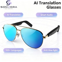 Lunettes audio intelligentes SG-13 Pro avec qualité sonore HiFi, traduction IA, prise en charge de la traduction bidirectionnelle et de l'enregistrement de réunions