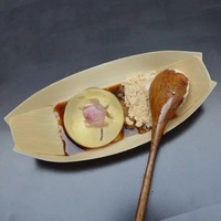 Barquettes alimentaires en bois de peuplier naturel, plateaux jetables biodégradables pour sushis et événements de restauration