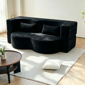 Divano Letto Modulare Pieghevole Multifunzione Integrato Nuovo di Piccole Dimensioni per Camera da Letto e Soggiorno con Spugna ad Alta Densità - Product Image 2