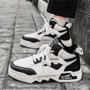 Zapatillas de Running de Caña Alta con Cordones y Suela Gruesa para Hombre, Otoño 2024, Nueva Tendencia de Moda, Tejido Elástico Transpirable - Product Image 2