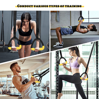 Ajustable Adultos Gimnasia Anillos Antideslizante Pull up Triángulo Suspensión Entrenadores