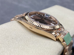 2025 High-End <b>Men's</b> Mechanical <b>Watch</b> Rose Gold Dual Calendar Mechanical <b>Watch</b> Diamond Engraved Journal <b>Watch</b> - Product Image 2