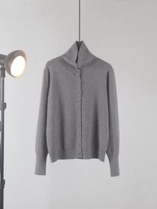 <span class=keywords><strong>Cardigan</strong></span> in Velluto Stile Coreano Andy per Donna, <span class=keywords><strong>Collo</strong></span> <span class=keywords><strong>a</strong></span> <span class=keywords><strong>Scialle</strong></span>, <span class=keywords><strong>Collo</strong></span> Alto, Vestibilità Ampia, Maniche Lunghe, per Autunno e Inverno - Product Image 5