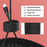 Câble de charge rapide USB vers Type C en nylon tressé pour smartphones, vente en gros