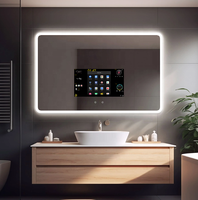 Miroir intelligent tactile avec TV Android LED pour hôtel et maison, miroir magique de salle de bain étanche, miroir TV pour salle de bain, vente en gros Bathnology