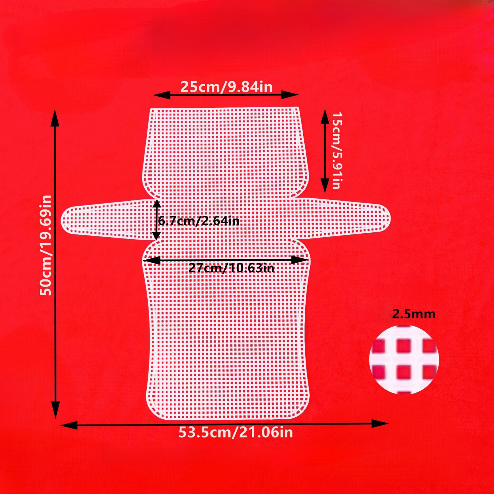 White elegant bag large 2.5mm inner hole