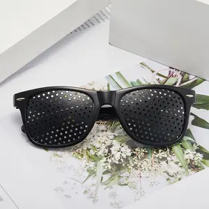 2021 yeni moda taşlar gözenekli iğne deliği güneş gözlüğü kadın erkek gözlük gölge vintage güneş gözlüğü toptan özel gözlük