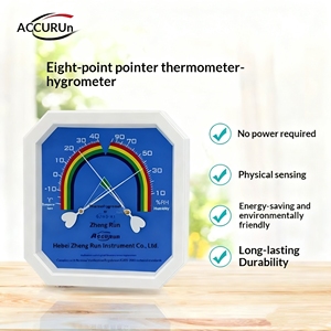 مقياس درجة الحرارة والرطوبة عالي الدقة، ترمومتر إلكتروني للزراعة والدفيئات، شاشة عرض داخلية خاصة - Product Image 5
