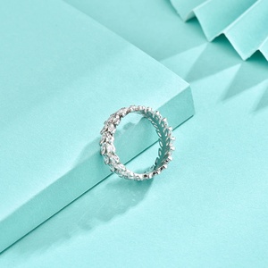 <span class=keywords><strong>GR51</strong></span> Bague de déclaration d'éternité pour femmes Bague de cocktail en argent sterling Coupe marquise Zircon cubique Pierre Blé CZ Bijoux Bagues fines - Product Image 4