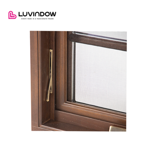 نافذة خشبية ذات طبقة سفلية قابلة للإمالة ومزودة بزجاج مغطى من الألومنيوم ذات جودة عالية ومصنوعة من الخشب ذات ملمس مزدوج ومزودة بزجاج - Product Image 2