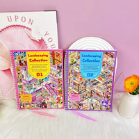 Libro de Pegatinas con Escenas Urbanas, Mini Centro Comercial, Pegatinas Decorativas Perfectas para Manualidades y Scrapbooking Infantil, Venta al Por Mayor