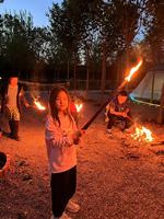 Vente en gros d'usine Sunrich de torches de feu torche de cire en tissu à main célébration du festival