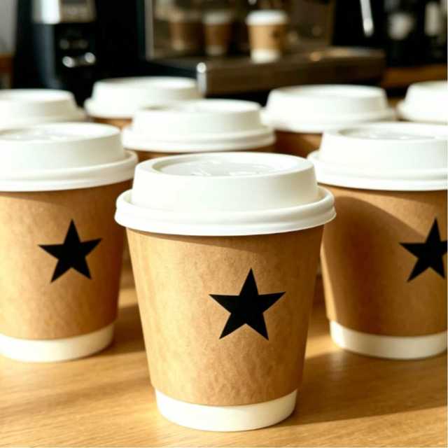 New Fashion Hot Sale Custom Printed Eco-Friendly Biodegradable Compost Double Wall Craft Paper Disposable Coffee Cups for Wine