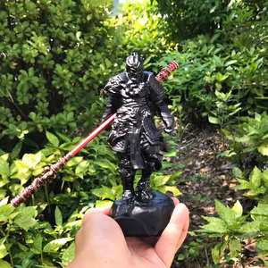 Offres Spéciales dernière conception obsidienne soleil Wukong singe roi fils Goku sculpture sculpté à la main mythes chinois sculpture pour artisanat cadeau - Product Image 1