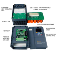 Monophasé 75KW AC Drive Speed Controller Moteur à induction triphasé 220V 380V Vfd Inverter pour compresseurs Pression constante