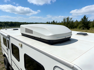 Climatiseur de toit pour camping-car 115V&220V 15000BTU à fréquence variable DC, compresseur puissant, profil bas - Product Image 3