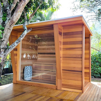 Ruang Sauna Komersial Besar dengan Shower untuk 6-8 Orang, Spa Uap Multifungsi