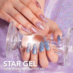 Esmalte de Uñas en Gel UV Robifel, 24 Colores, Brillo Estelar, Esmalte de Gel con Purpurina en Forma de Estrella, Colección para Todas las Temporadas, <span class=keywords><strong>Manicura</strong></span> Desprendible, Hazlo Tú Mismo - Product Image 6
