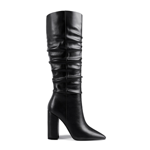 WETKISS 2020 Latest Design Stylish Women <strong>Slouch</strong> <strong>Boots</strong> Shoes 10cm High Thick Heel <strong>Boots</strong> Long Tube Knee HIgh <strong>Boots</strong> Wholesale - Product Image 1