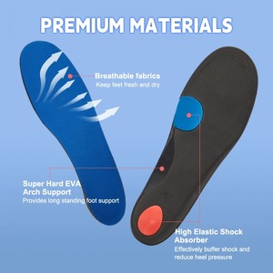 Solette Comfort tutto il giorno <span class=keywords><strong>per</strong></span> piedi piatti stivali <span class=keywords><strong>da</strong></span> <span class=keywords><strong>lavoro</strong></span> <span class=keywords><strong>scarpe</strong></span> con supporto ad arco <span class=keywords><strong>per</strong></span> inserti plantari fascite plantare - Product Image 3