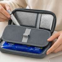 Sac isotherme pour stylo à insuline pour diabétiques, 2-8°C, étanche, approuvé TSA, étui de voyage isolé, 8-10h, pochette médicale pour médicaments à chaîne du froid