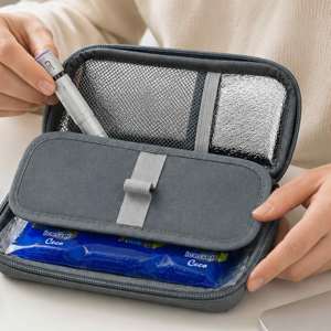 Bolsa Refrigerante para <span class=keywords><strong>Insulina</strong></span> para Diabéticos, 2-8°C, Impermeable, Aprobada por la TSA, Estuche Aislado para Viajes, 8-10H de Cadena de Frío, Bolsa para Medicamentos Médicos - Product Image 1