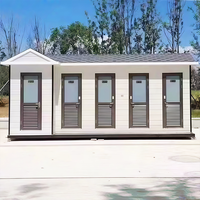 Toilettes portables de luxe écologiques en tôle galvanisée, légères, à installation au sol pour parcs écologiques et appartements