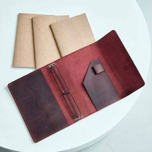 Libreta A5 de Cuero PU de 5 Colores, con Cubierta Recargable, Cuerdas Elásticas, Regalos Promocionales para Viajeros - Product Image 1
