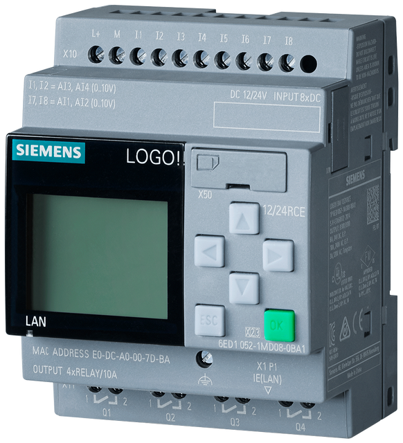 Brand New Original Stock PLC Programming Controller 12/24VCE Logic Host Module for Industrial Control PAC RS485 Communication