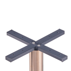 Pied de table de restaurant en acier inoxydable, or rose, rond, 400 mm, 450 mm, design industriel moderne - Product Image 2