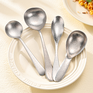 Cuchara de Titanio Puro, Agitador de Café Multifuncional, Cuchara Redonda Portátil de Titanio Cristalino para Uso en Exteriores, Mini Cuchara para Postre - Product Image 3