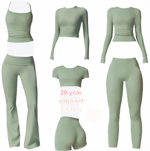 Ensemble de yoga et de sport pour femmes, personnalisé avec logo OEM, séchage rapide, grande élasticité, idéal pour l'entraînement – Nouveauté usine - Product Image 1